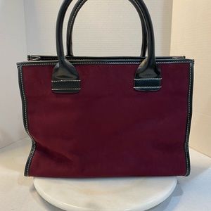 Sans Fifth Avenue Burgundy Tote Bag